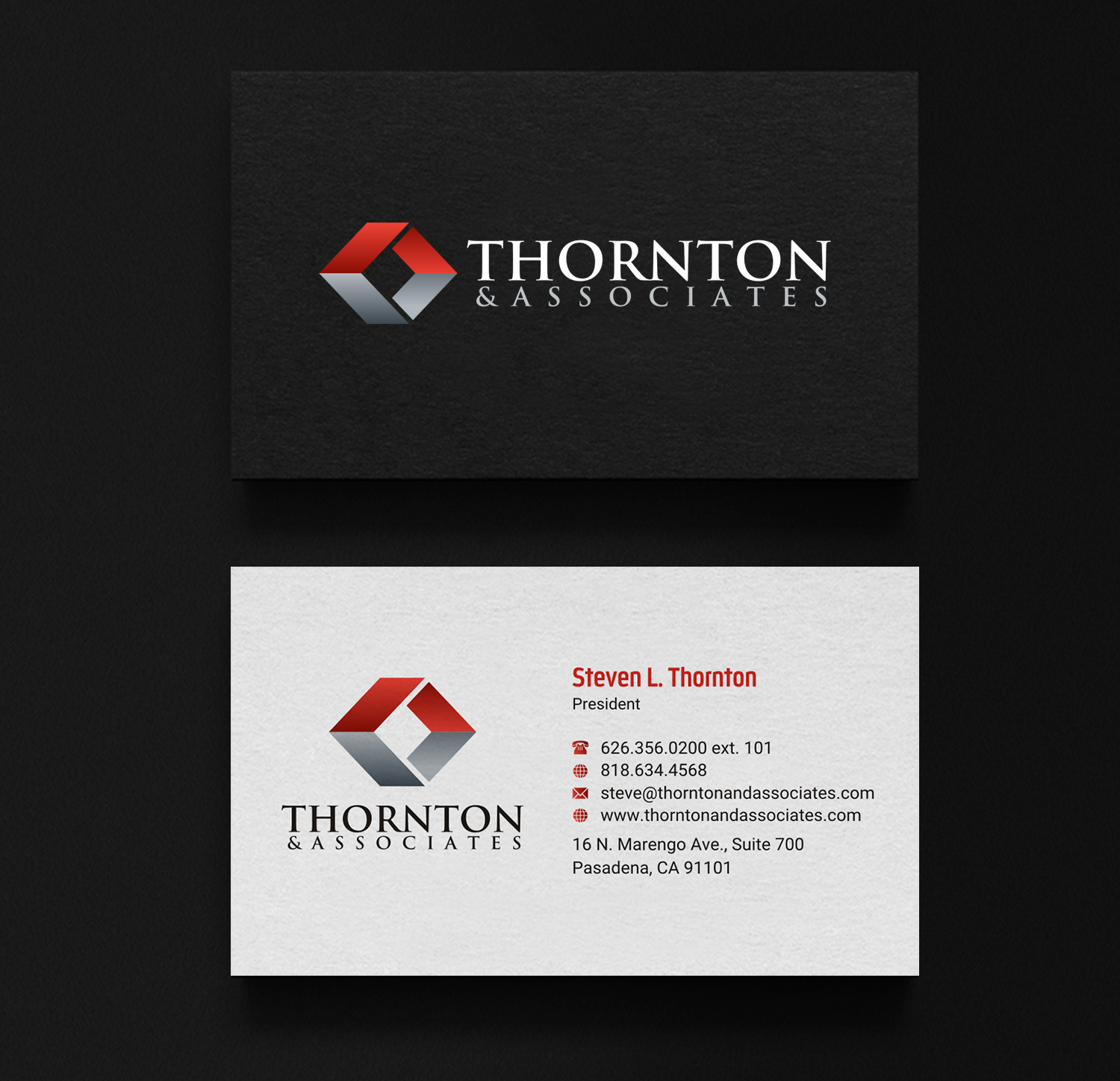 Design de Carte de Visite par INDIAN_Ashok pour Thornton & Associates, LLC | Design #12380625