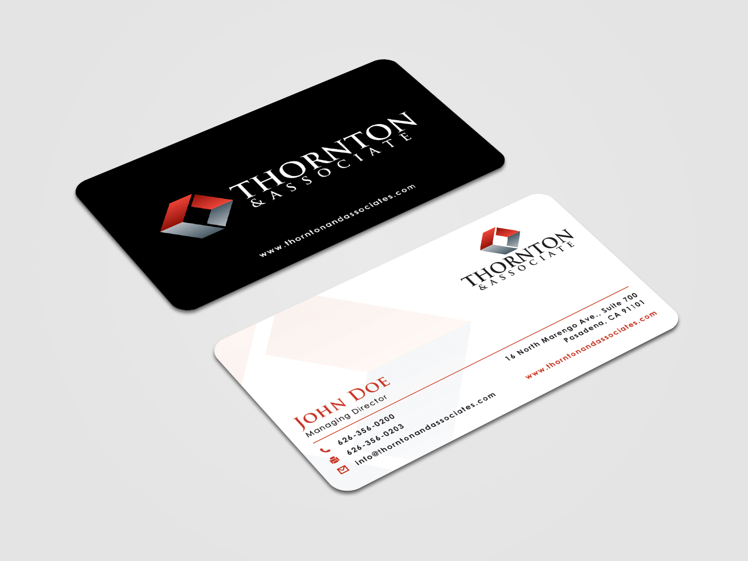Business Card Design by alvinfadoil for Thornton & Associates, LLC | Design #12326230