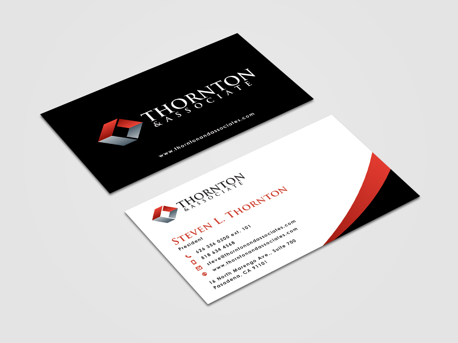 Business Card Design by alvinfadoil for Thornton & Associates, LLC | Design #12327328