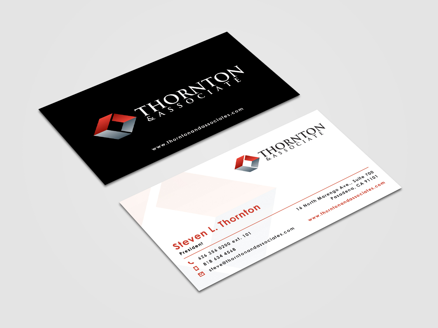 Business Card Design by alvinfadoil for Thornton & Associates, LLC | Design #12327341