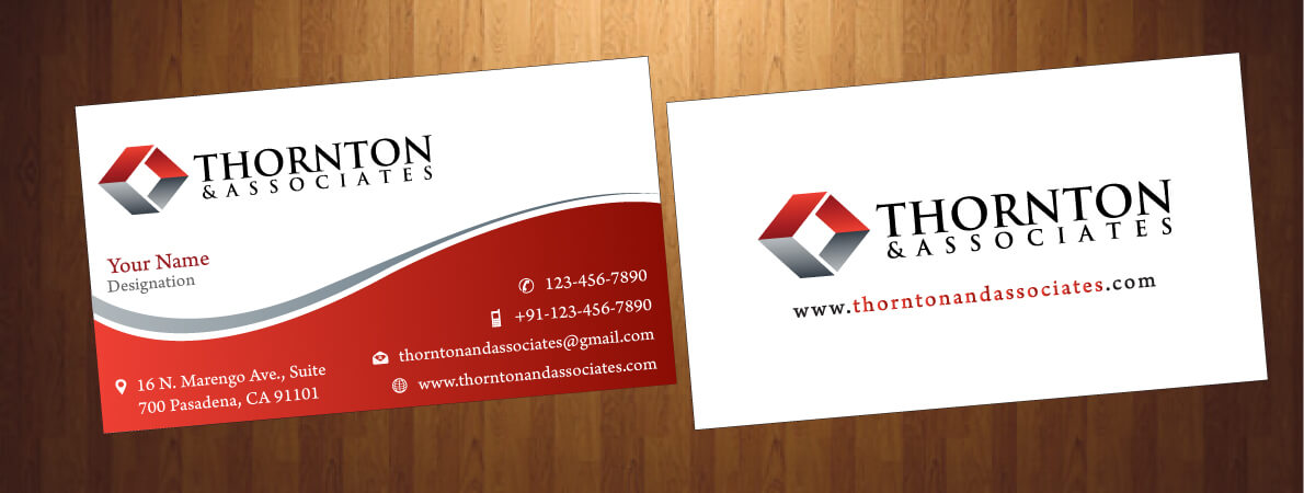 Business Card Design by HarmiDesigning for Thornton & Associates, LLC | Design #12334963
