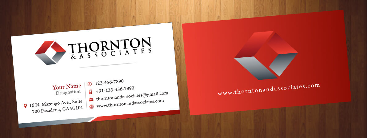 Business Card Design by HarmiDesigning for Thornton & Associates, LLC | Design #12334964