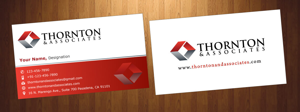 Business Card Design by HarmiDesigning for Thornton & Associates, LLC | Design #12334966