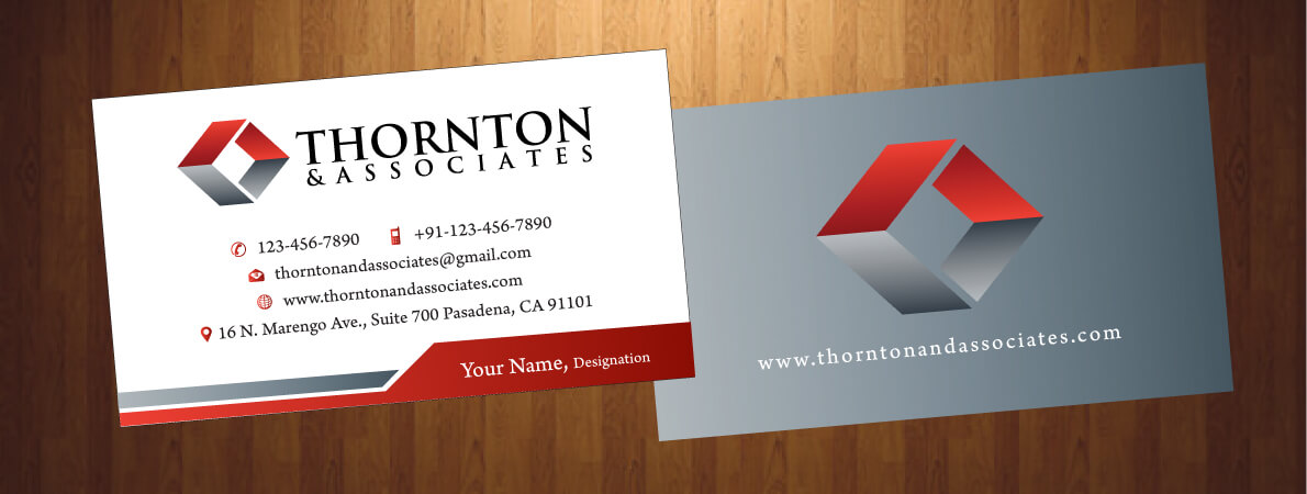 Business Card Design by HarmiDesigning for Thornton & Associates, LLC | Design #12334974