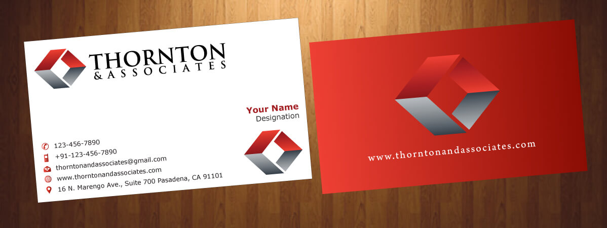 Business Card Design by HarmiDesigning for Thornton & Associates, LLC | Design #12334975