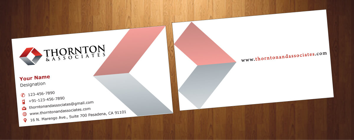 Design de Carte de Visite par HarmiDesigning pour Thornton & Associates, LLC | Design #12334976