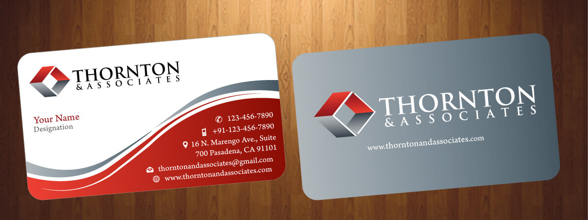 Design de Carte de Visite par HarmiDesigning pour Thornton & Associates, LLC | Design #12344426
