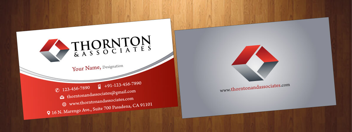 Design de Carte de Visite par HarmiDesigning pour Thornton & Associates, LLC | Design #12344427