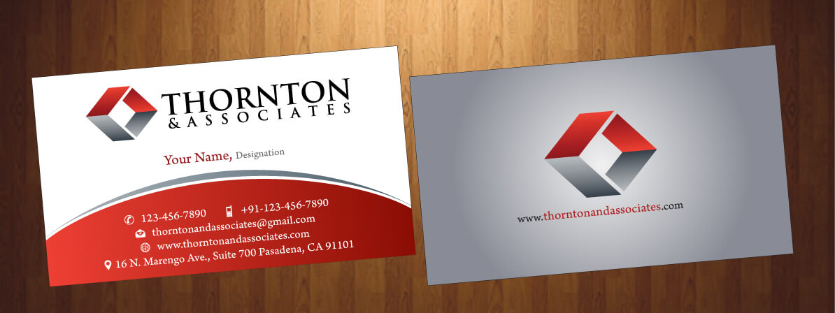 Design de Carte de Visite par HarmiDesigning pour Thornton & Associates, LLC | Design #12344501
