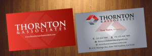 Business Card Design by HarmiDesigning for Thornton & Associates, LLC | Design: #12344508
