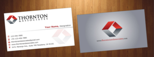 Business Card Design by HarmiDesigning for Thornton & Associates, LLC | Design: #12344524
