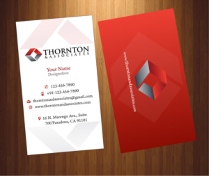 Business Card Design by HarmiDesigning for Thornton & Associates, LLC | Design: #12344531