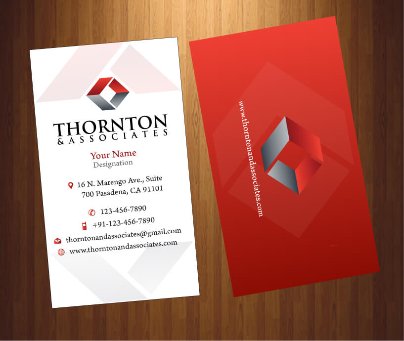 Design de Carte de Visite par HarmiDesigning pour Thornton & Associates, LLC | Design #12344533