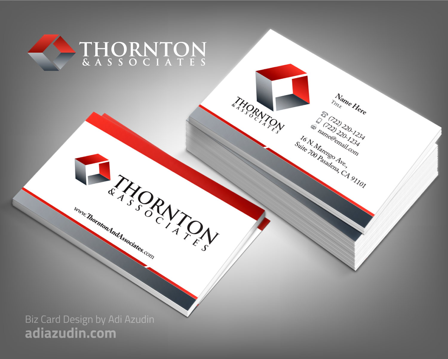 Business Card Design by adiazudin for Thornton & Associates, LLC | Design #12325690