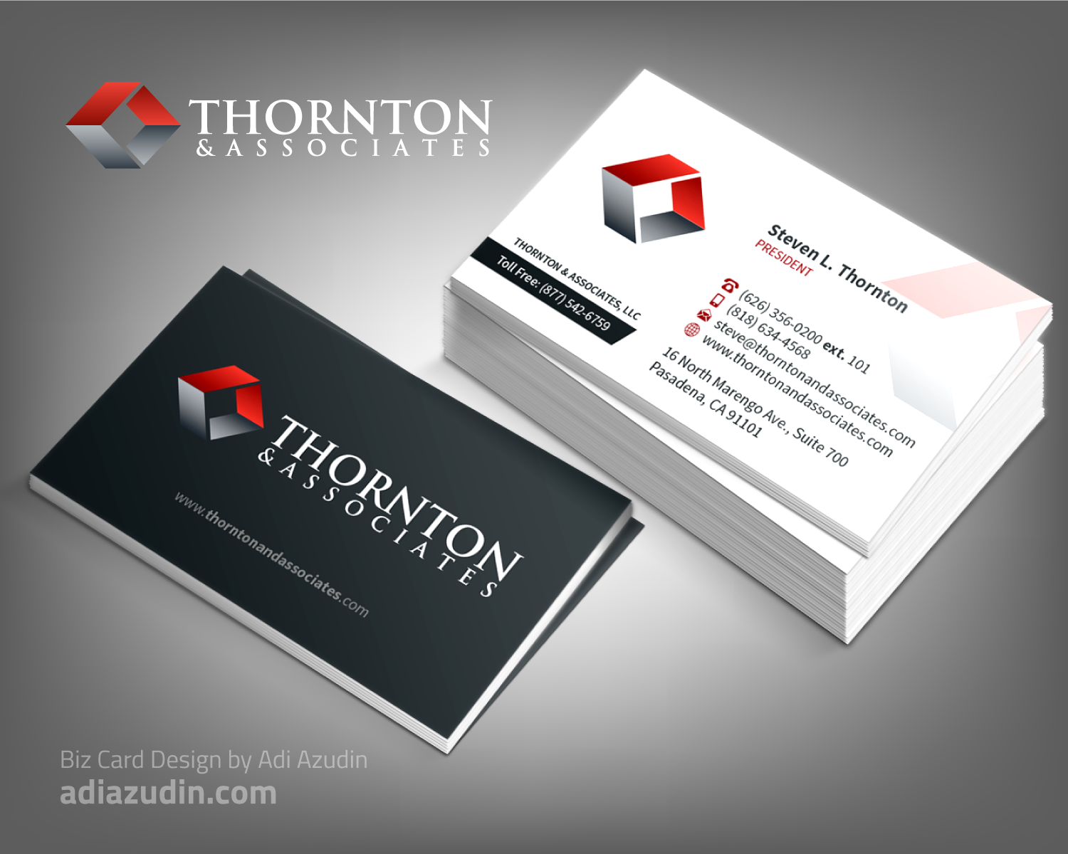 Business Card Design by adiazudin for Thornton & Associates, LLC | Design #12329926