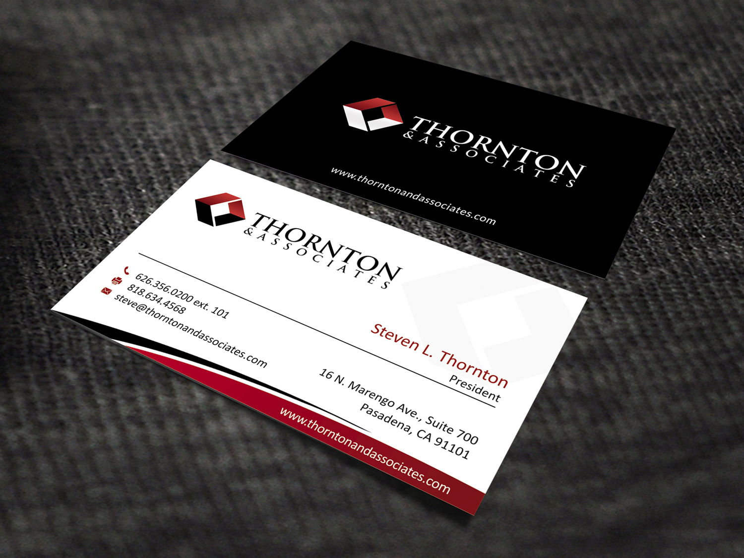 Business Card Design by SKYdesign for Thornton & Associates, LLC | Design #12343234