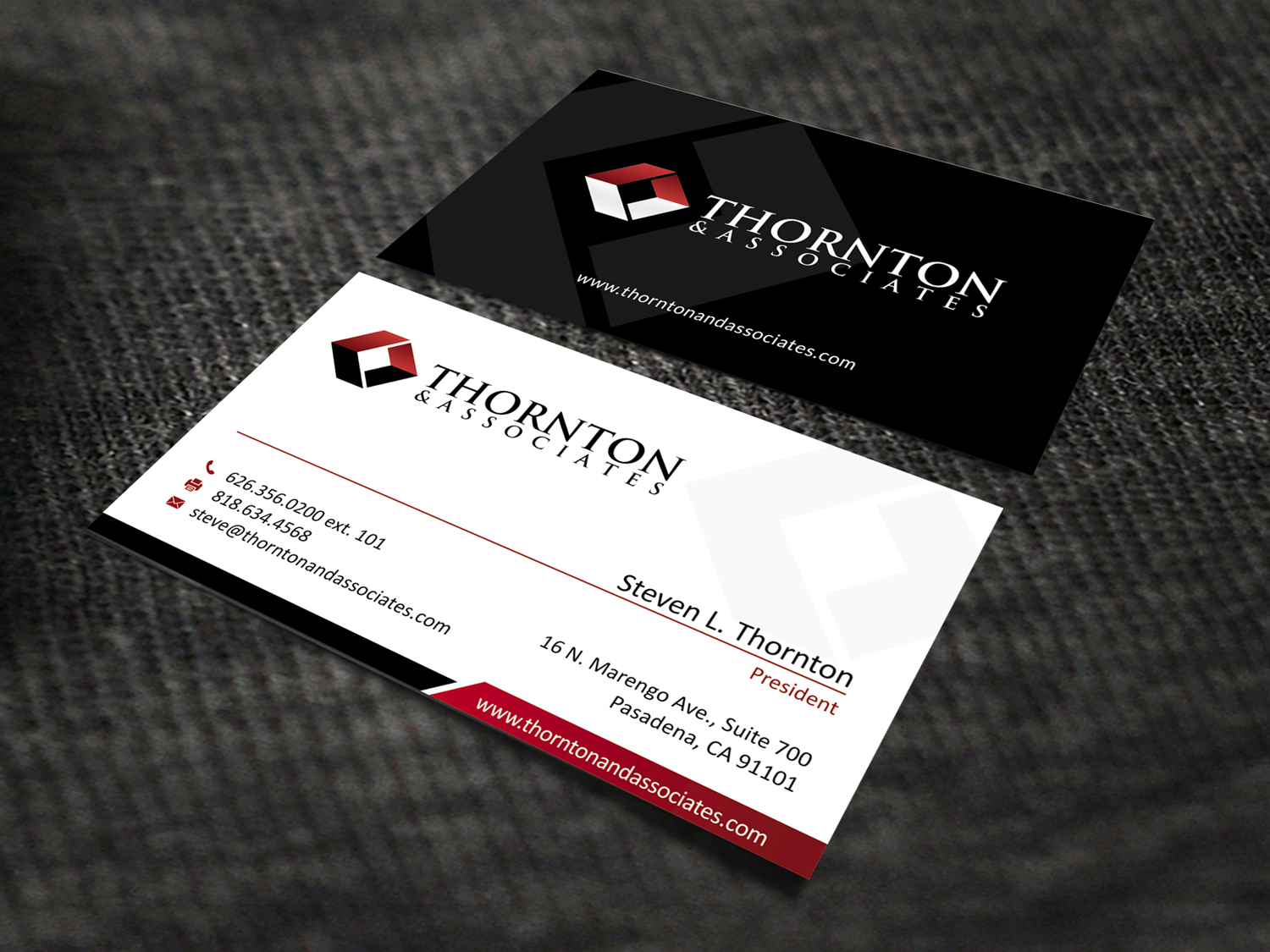 Business Card Design by SKYdesign for Thornton & Associates, LLC | Design #12343237