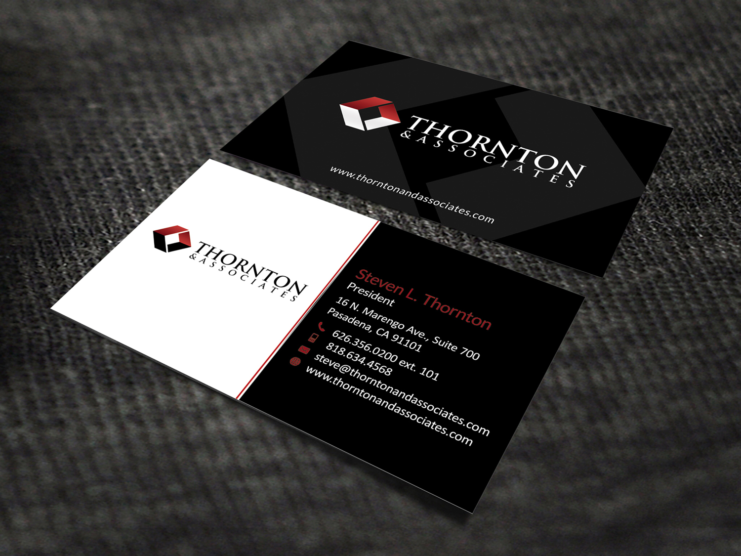 Business Card Design by SKYdesign for Thornton & Associates, LLC | Design #12343619