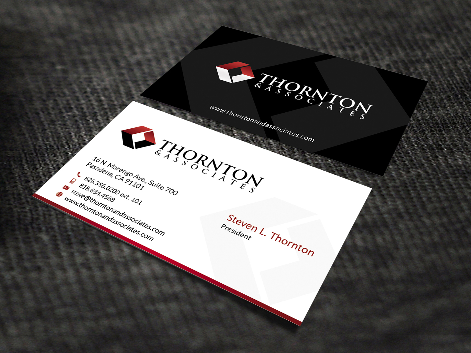 Business Card Design by SKYdesign for Thornton & Associates, LLC | Design #12343629
