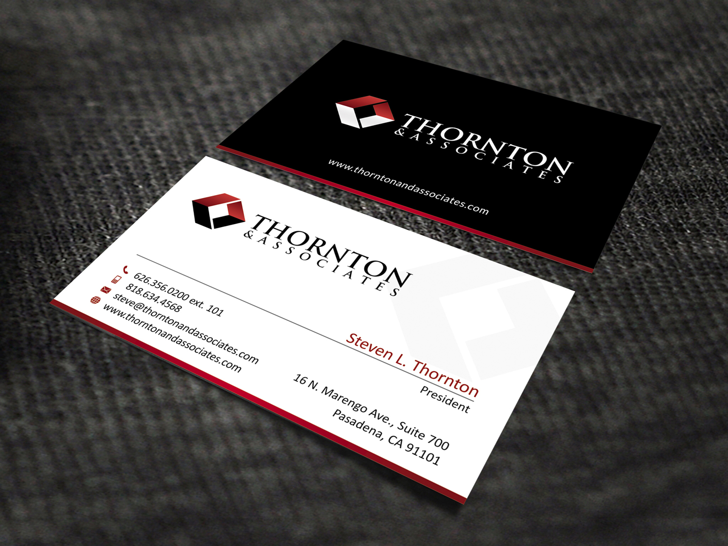 Business Card Design by SKYdesign for Thornton & Associates, LLC | Design #12343630