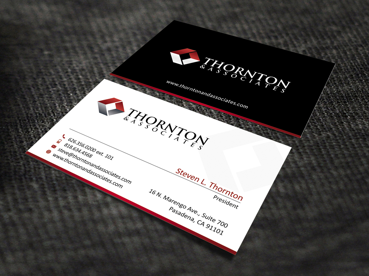 Business Card Design by SKYdesign for Thornton & Associates, LLC | Design #12359849