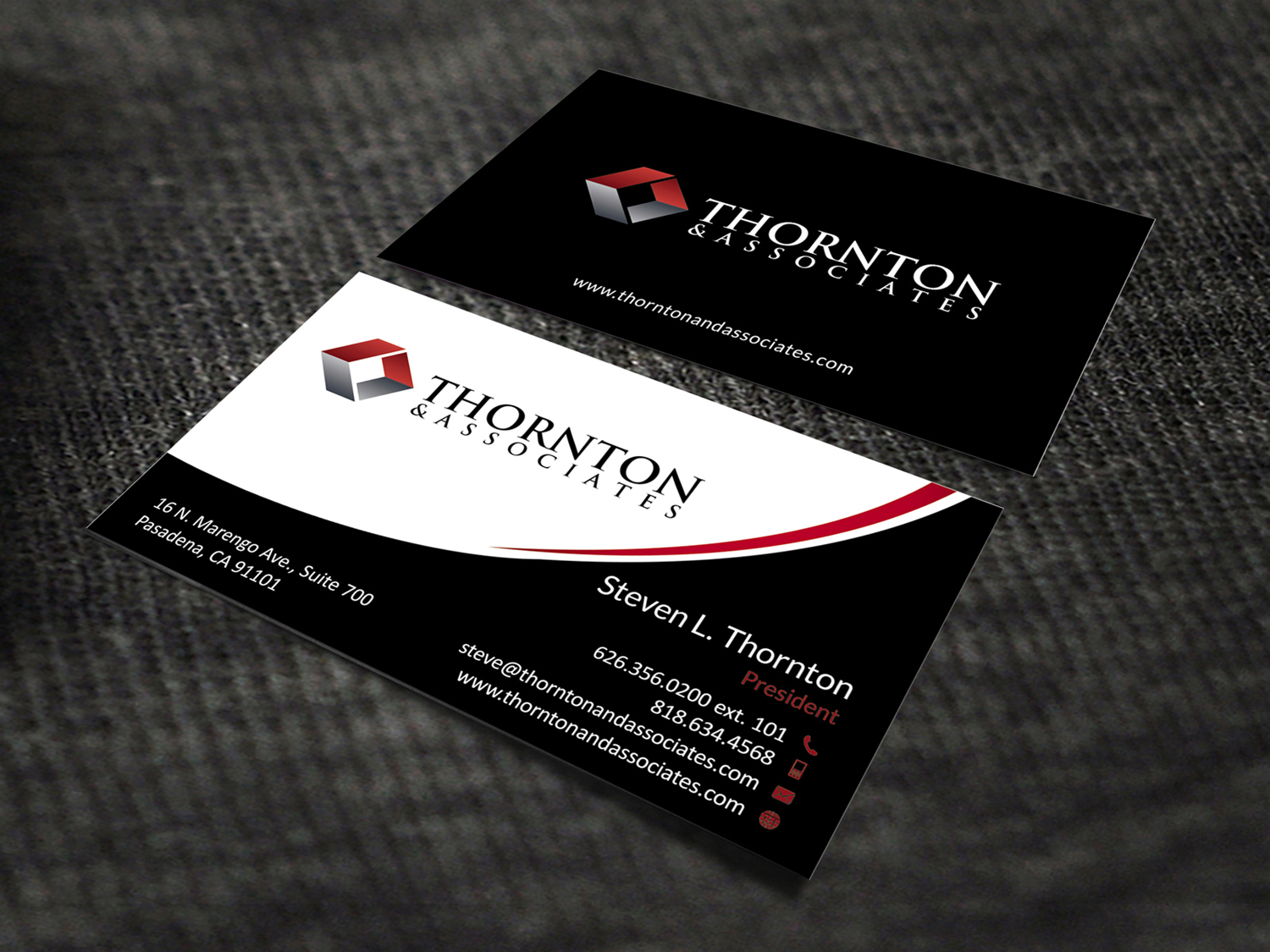 Business Card Design by SKYdesign for Thornton & Associates, LLC | Design #12359851