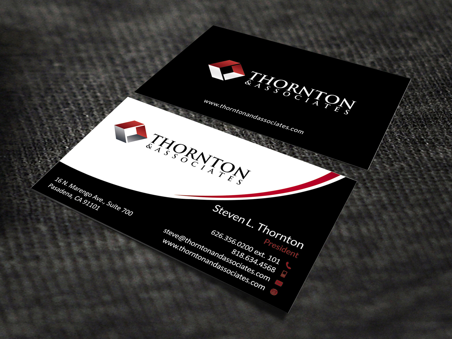 Business Card Design by SKYdesign for Thornton & Associates, LLC | Design #12359853