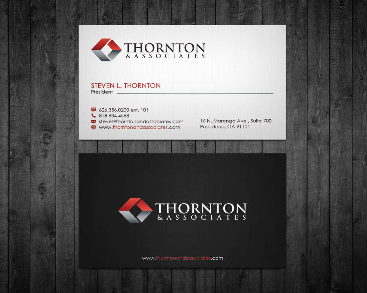 Business Card Design by WebixBD for Thornton & Associates, LLC | Design #12340915