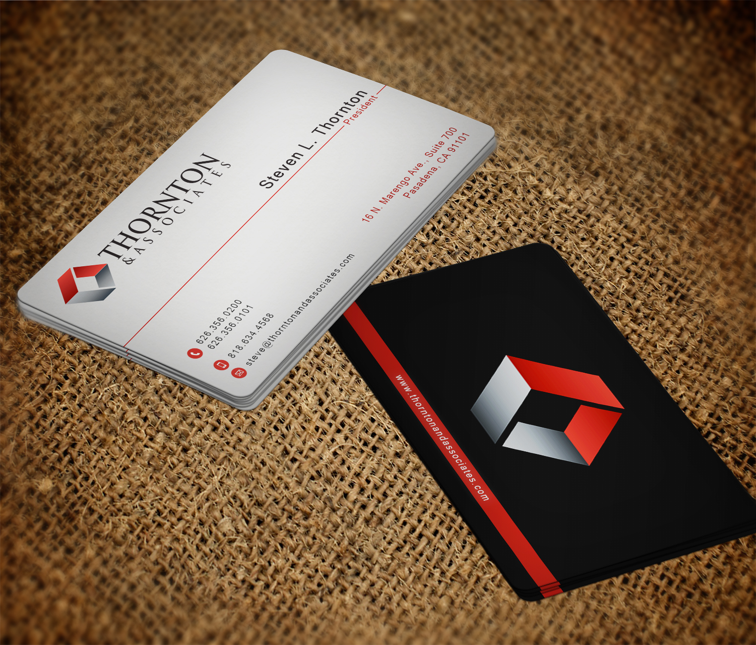 Business Card Design by EWS Webs for Thornton & Associates, LLC | Design #12374131