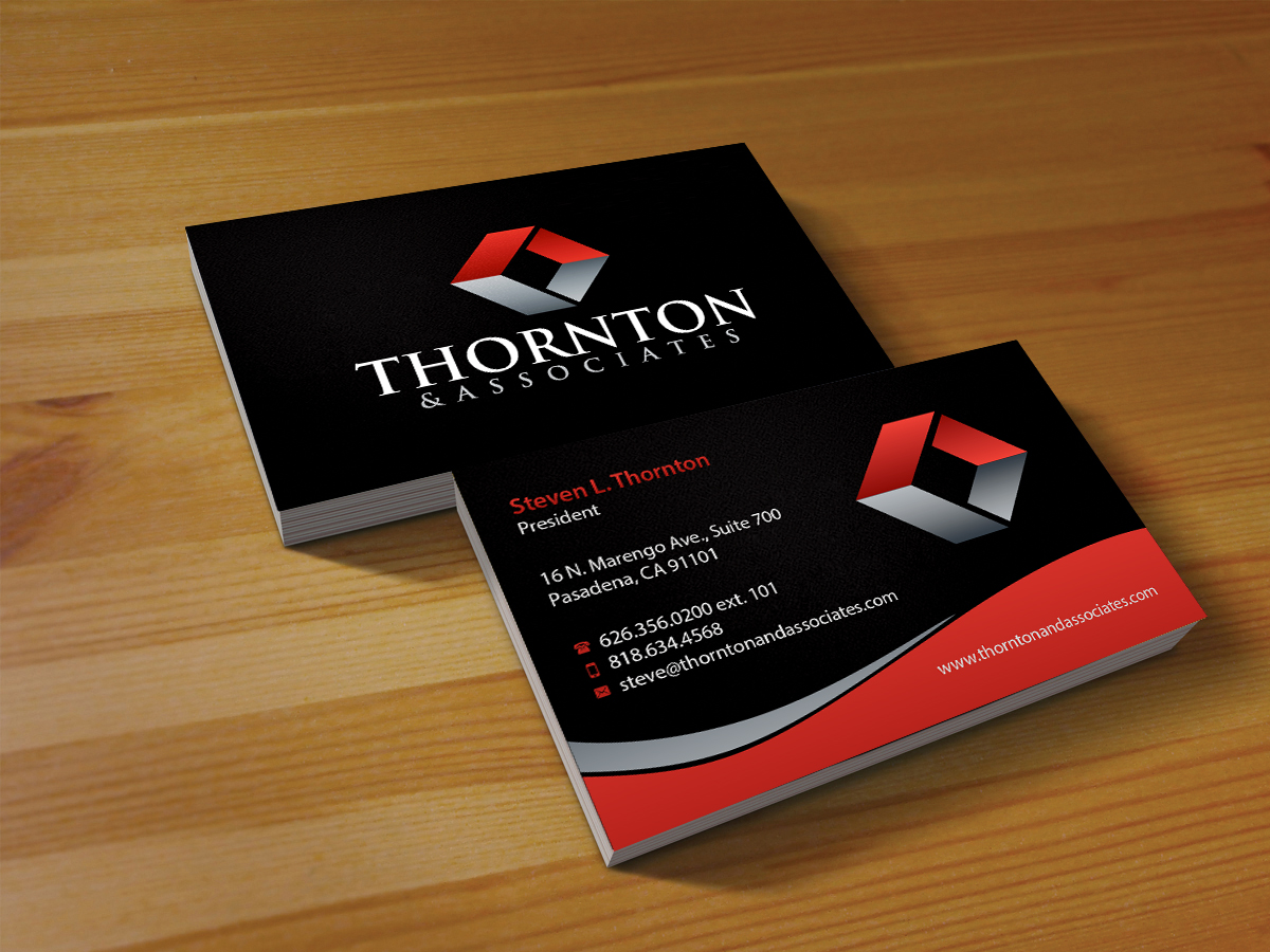 Business Card Design by Creations Box 2015 for Thornton & Associates, LLC | Design #12354366