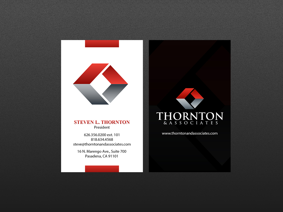 Business Card Design by Creations Box 2015 for Thornton & Associates, LLC | Design #12354367