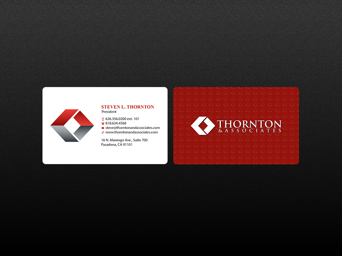Business Card Design by Creations Box 2015 for Thornton & Associates, LLC | Design #12354371