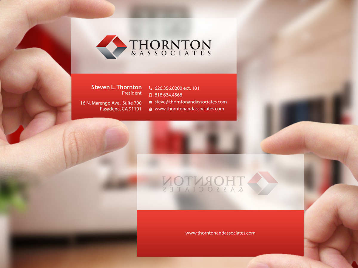 Business Card Design by Creations Box 2015 for Thornton & Associates, LLC | Design #12354378
