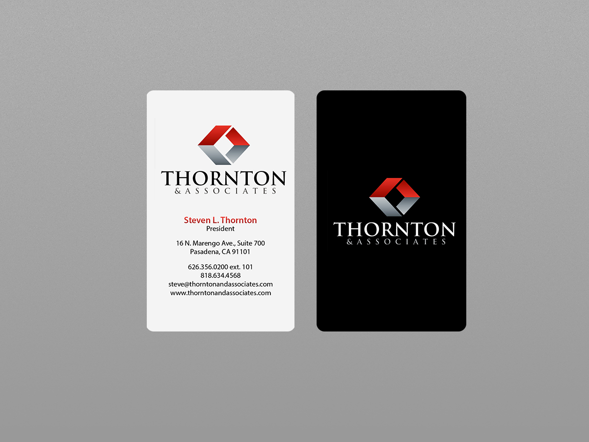 Business Card Design by Creations Box 2015 for Thornton & Associates, LLC | Design #12354381