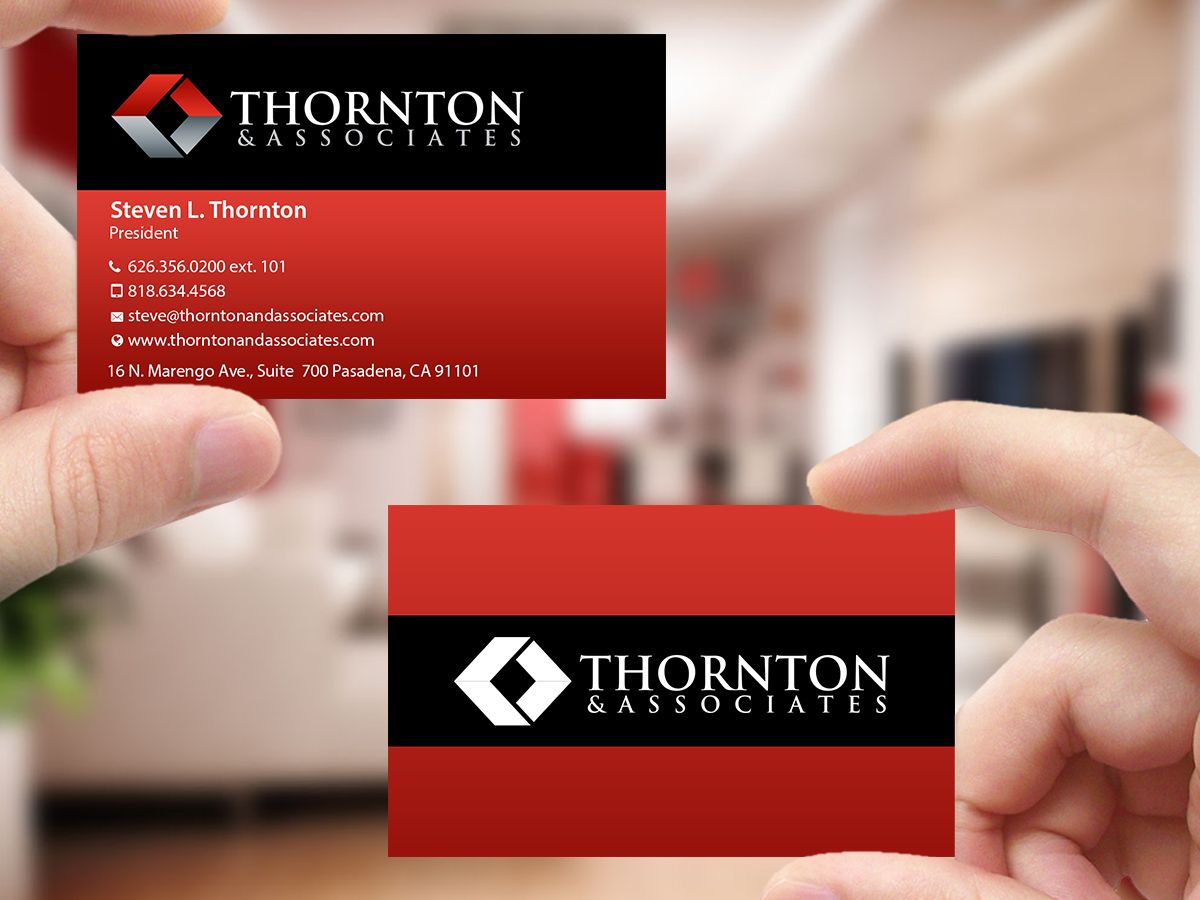 Business Card Design by Creations Box 2015 for Thornton & Associates, LLC | Design #12354400