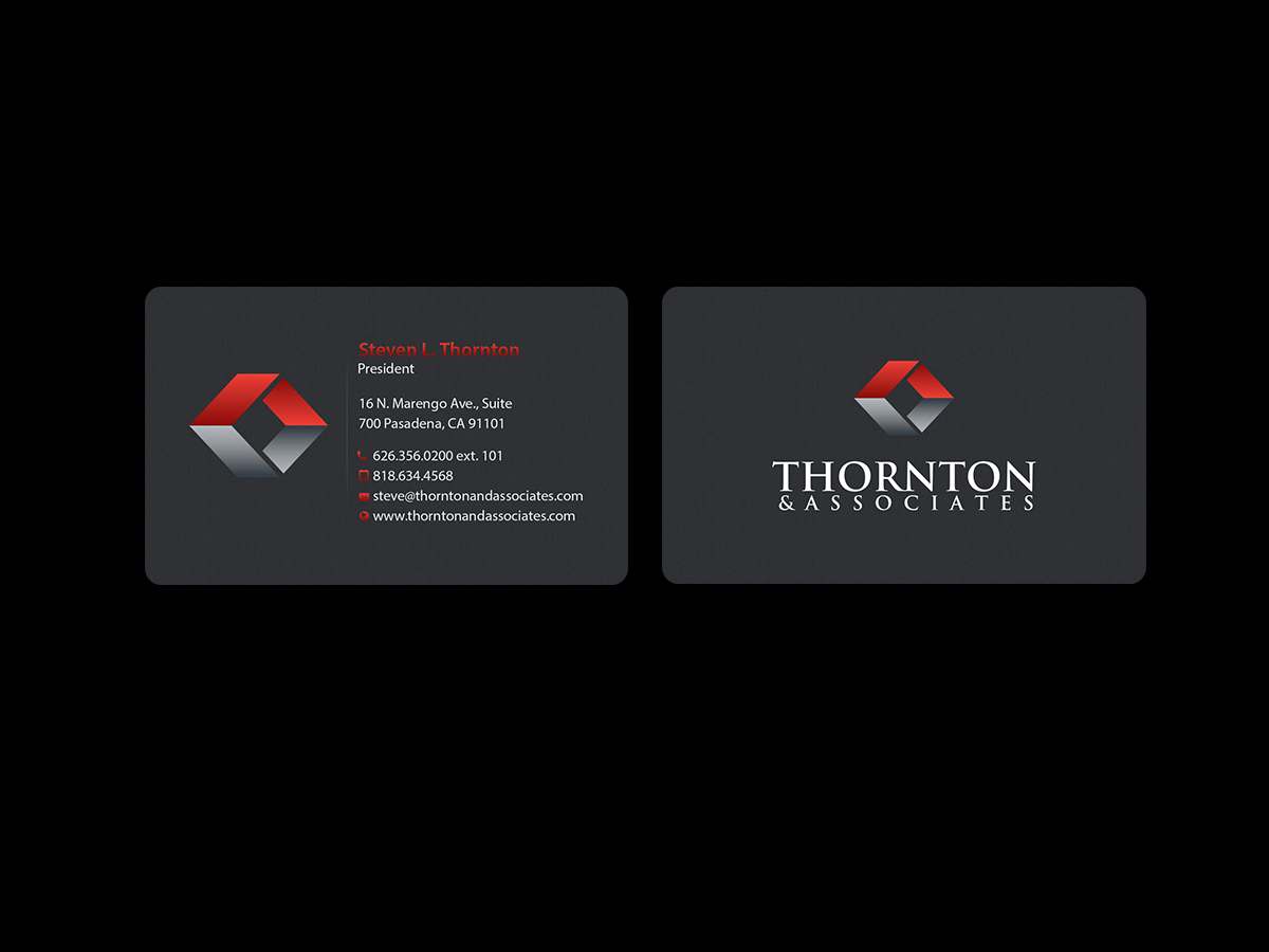 Business Card Design by Creations Box 2015 for Thornton & Associates, LLC | Design #12354405
