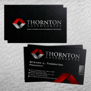 Thornton & Associates, LLC Business Card 2016 | Diseño de Tarjeta de Presentación por elveneclipse