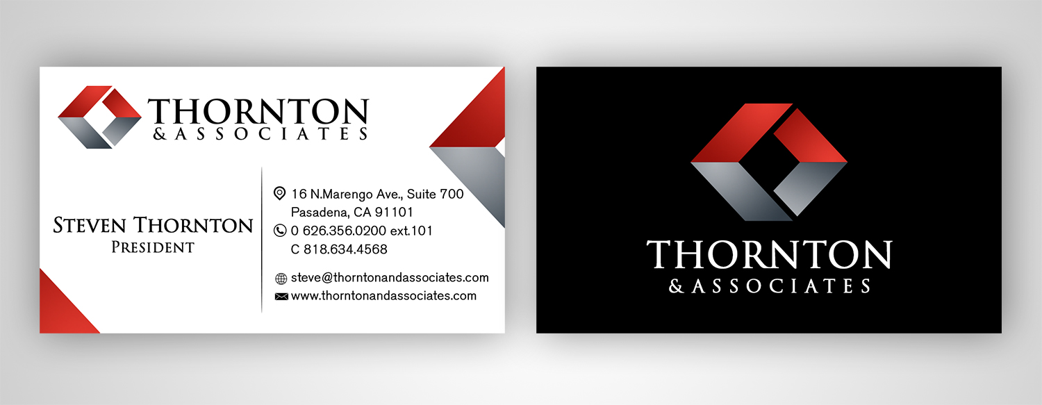 Business Card Design by Black Machine Grafx for Thornton & Associates, LLC | Design #12347394