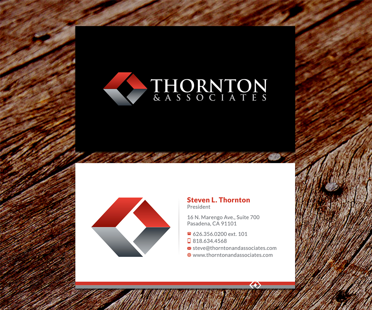 Business Card Design by SS_Designs for Thornton & Associates, LLC | Design #12388725