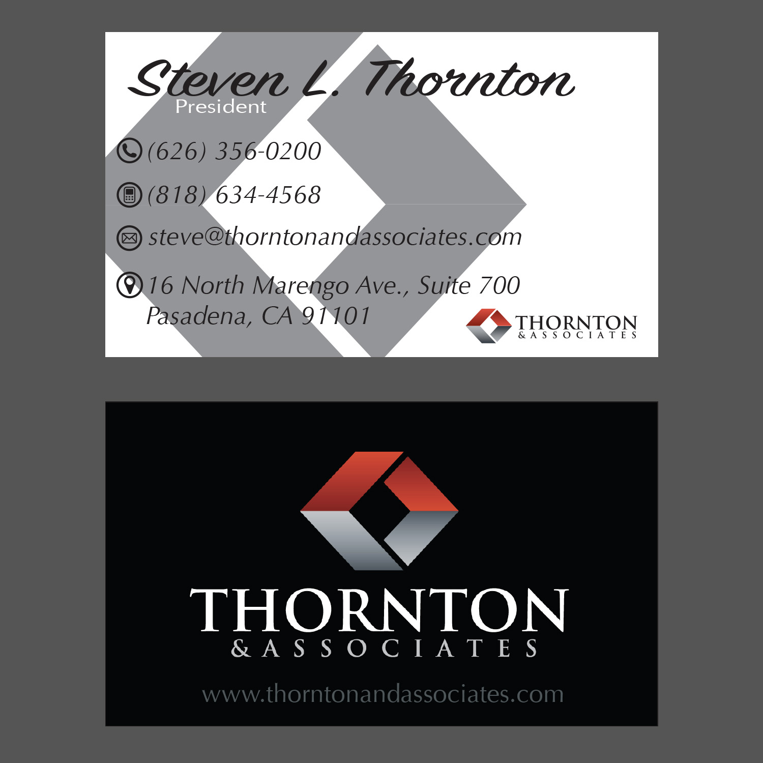 Business Card Design by daymj2 for Thornton & Associates, LLC | Design #12337557