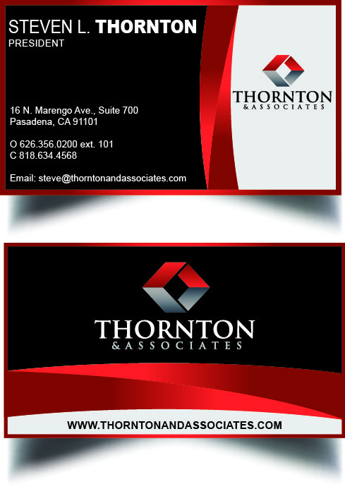 Diseño de Tarjeta de Presentación por kingrl para Thornton & Associates, LLC | Diseño #12412039