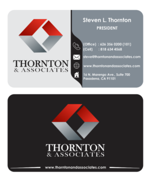 Business Card Design by designfycentral for Thornton & Associates, LLC | Design: #12411088