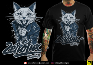Zerofux Streetwear summer range | T-shirt Design by Fatboy Graphic