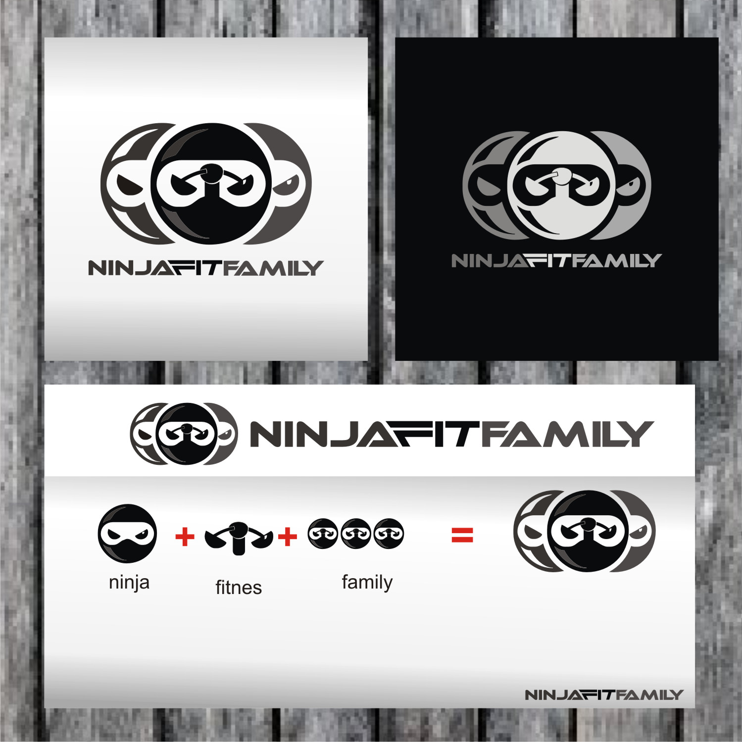 Logo Design by ramfau for Ninja Fit Family | Design #12322581