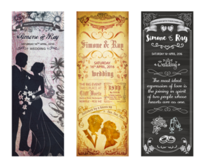 Wedding poster templates PSD format