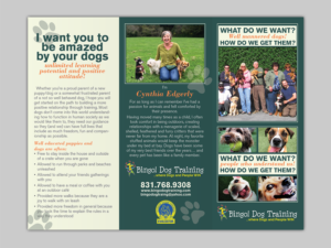 Flyer Design by Mon01 for Bingo Dog Training | Design: #12339609