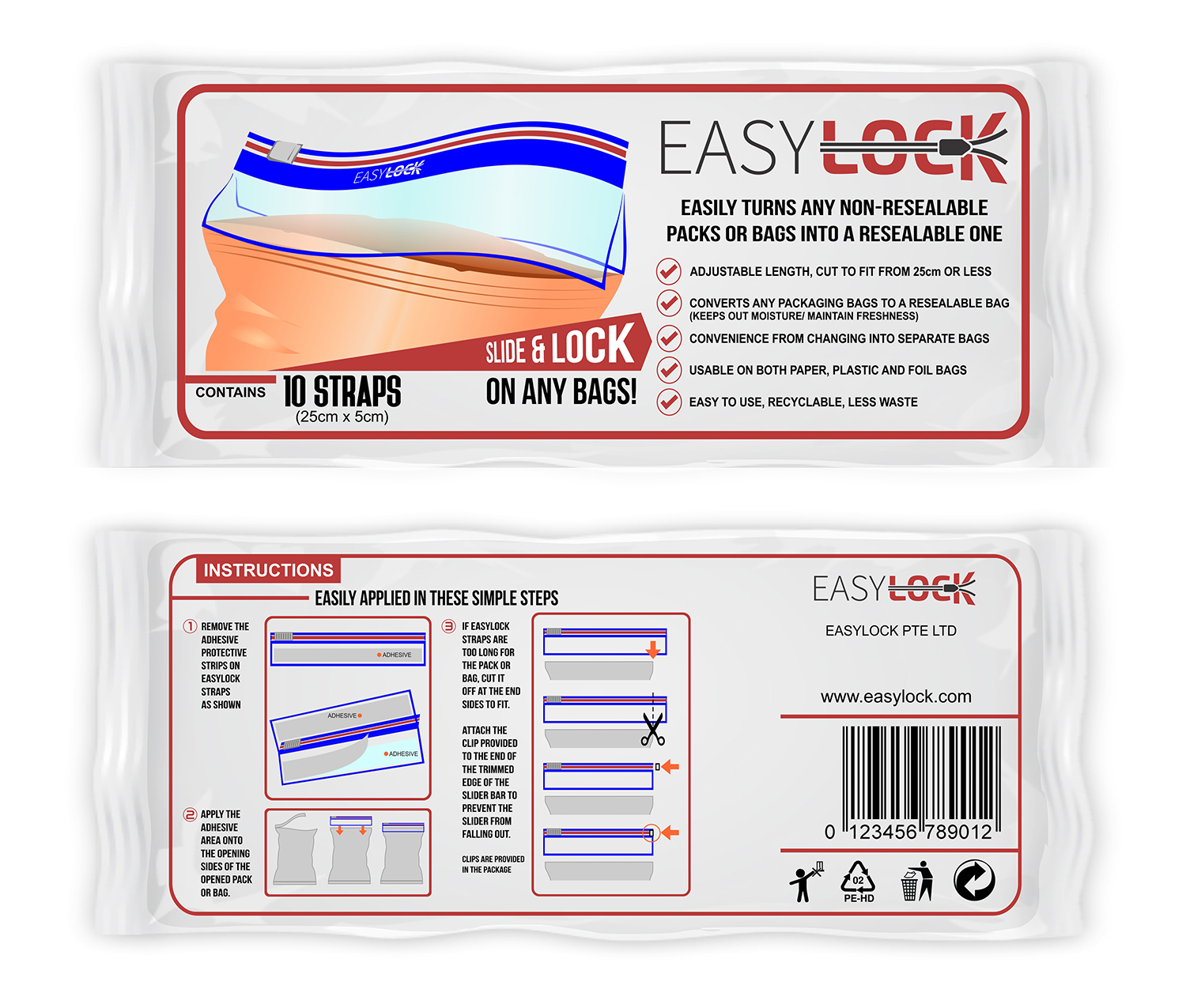Packaging Design by Chromax8 for easyLock | Design #12551033