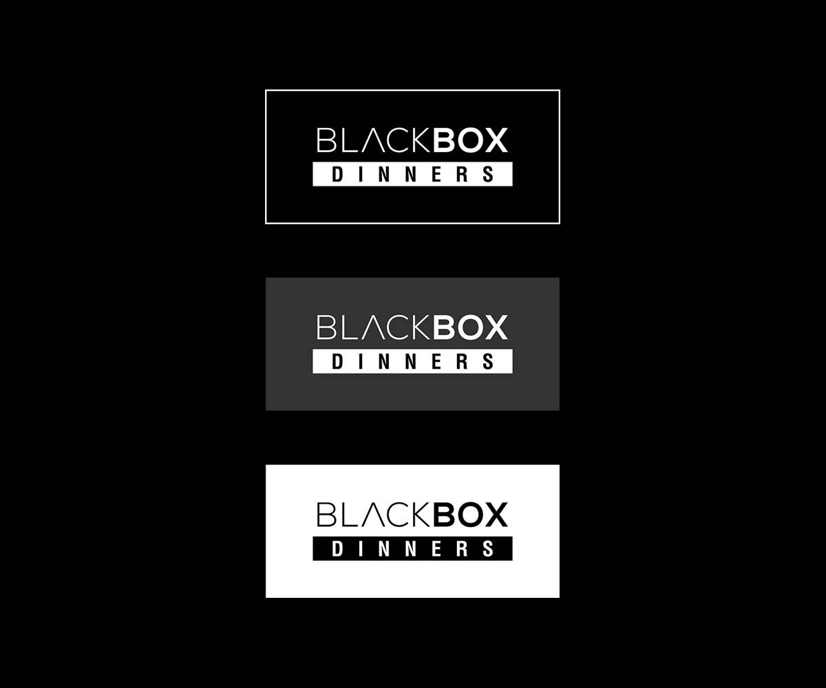 Diseño de Logo por Gridline Concepts para Black Box Dinners  | Diseño #12405065
