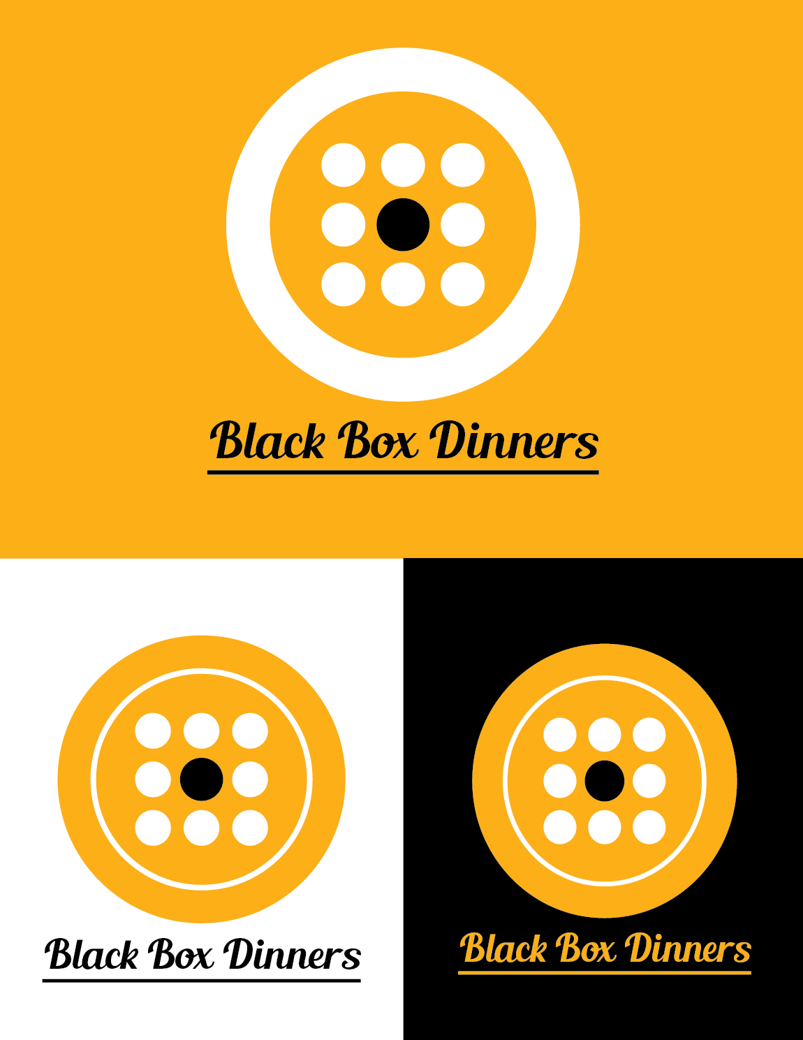 Diseño de Logo por dong.truc.nguyen.1477 para Black Box Dinners  | Diseño #12340757