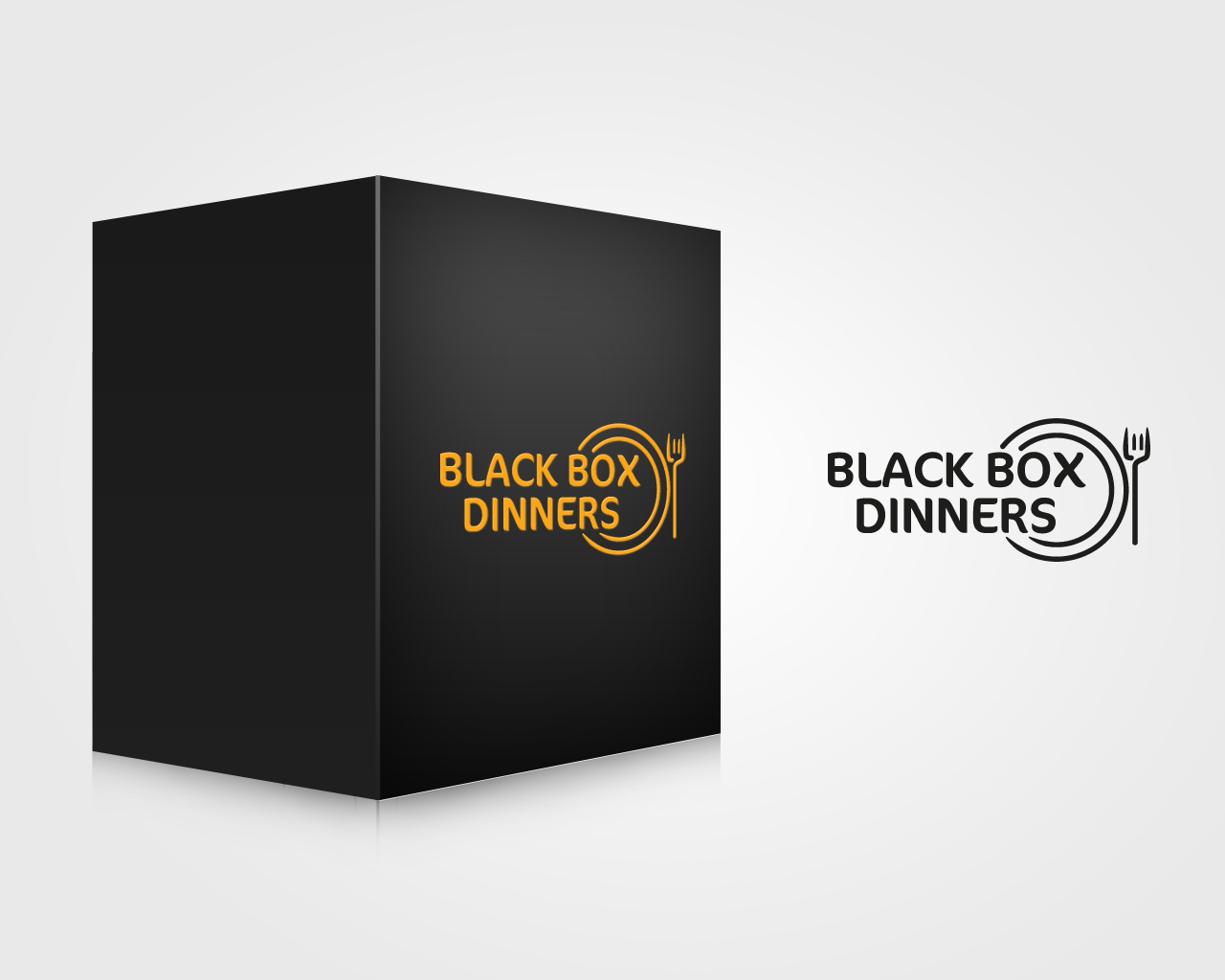 Diseño de Logo por silendmig para Black Box Dinners  | Diseño #12405248